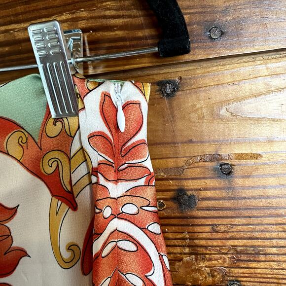 Funky Silk Midi Slip Skirt size Large - Picture 4 of 6